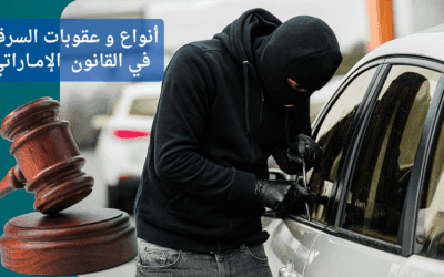 السرقة في القانون الإماراتي | الأنواع والعقوبات ودور المحامي الجنائي
